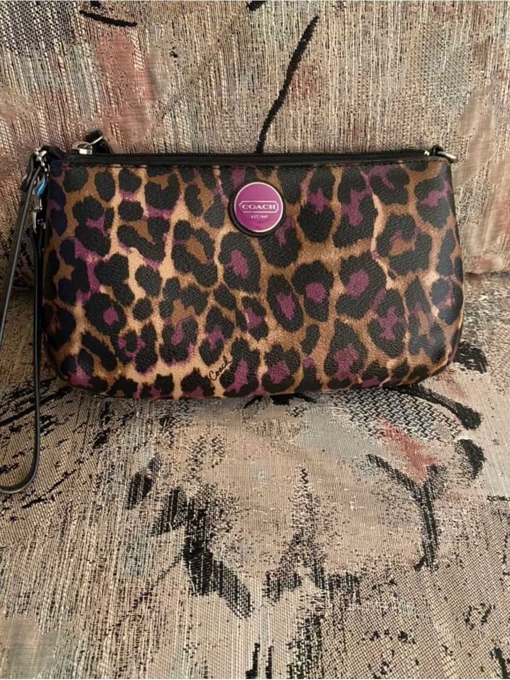 Vintage Coach Ocelot Wristlet